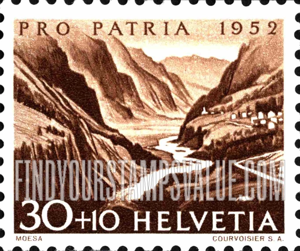 FindYourStampsValue: Semi-Postal: Moesa River