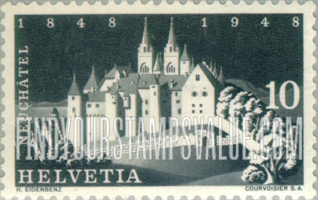 FindYourStampsValue: Federal Administration: Castle at Neuchatel