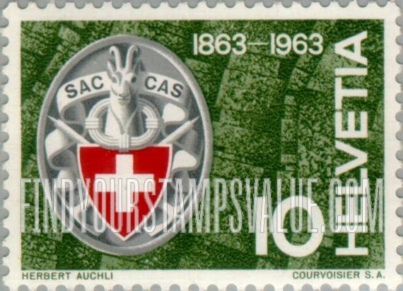 FindYourStampsValue: Federal Administration: Swiss Alpine Club emblem