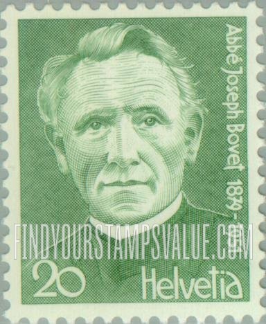 FindYourStampsValue: Federal Administration: Joseph Bovet (1879-1951), Composer