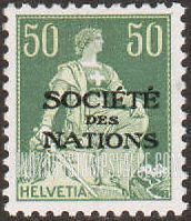 FindYourStampsValue: For The League of Nations: Helvetia