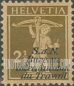 FindYourStampsValue: For The International Labor Bureau: William Tell’s Son