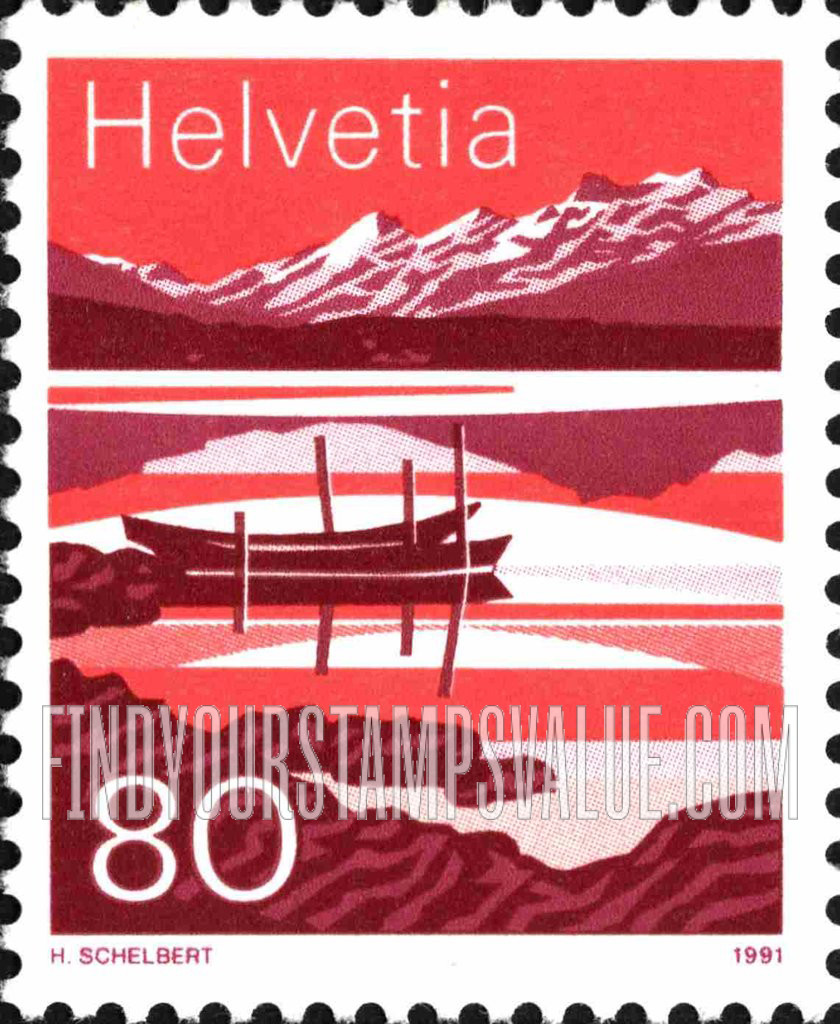 FindYourStampsValue: Federal Administration: Mountain Lakes
