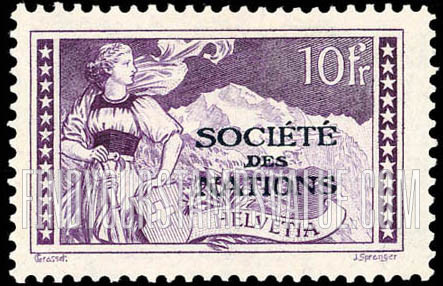 FindYourStampsValue: For The League of Nations: The Jungfrau