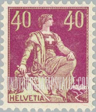 FindYourStampsValue: Federal Administration: Helvetia