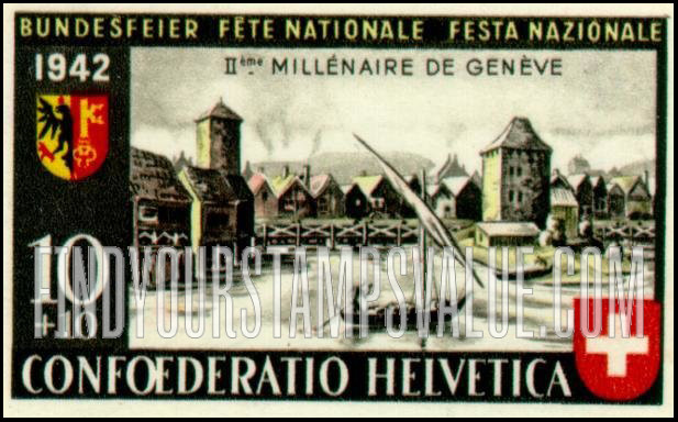 FindYourStampsValue: Semi-Postal: Ancient Geneva