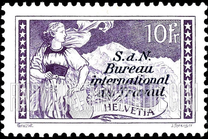 FindYourStampsValue: For The International Labor Bureau: The Jungfrau