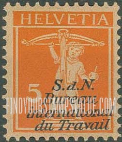 FindYourStampsValue: For The International Labor Bureau: William Tell’s Son