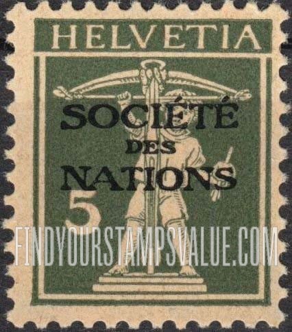 FindYourStampsValue: For The League of Nations: William Tell’s Son