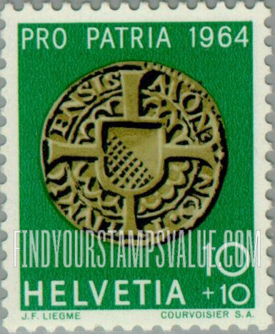 FindYourStampsValue: Semi-Postal: Copper Coin, Zurich
