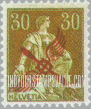 FindYourStampsValue: Air Post: Helvetia