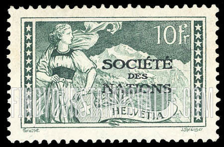 FindYourStampsValue: For The League of Nations: The Jungfrau