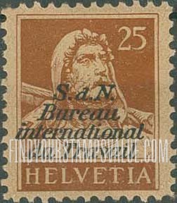FindYourStampsValue: For The International Labor Bureau: William Tell