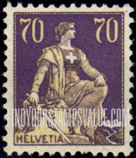 FindYourStampsValue: Federal Administration: Helvetia
