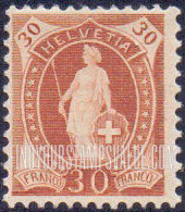 FindYourStampsValue: Federal Administration: Helvetia (Large numerals)