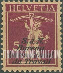 FindYourStampsValue: For The International Labor Bureau: William Tell’s Son
