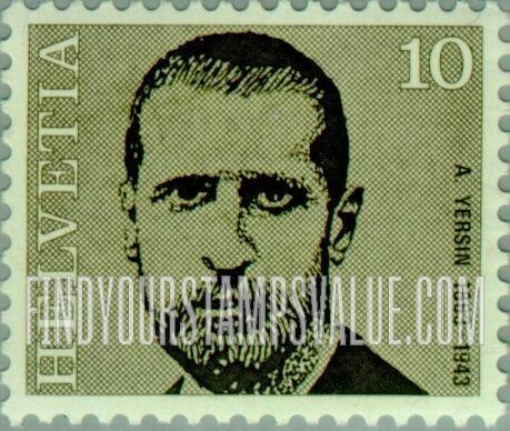 FindYourStampsValue: Federal Administration: Alexandre Yersin (1863-1943) Bacteriologist