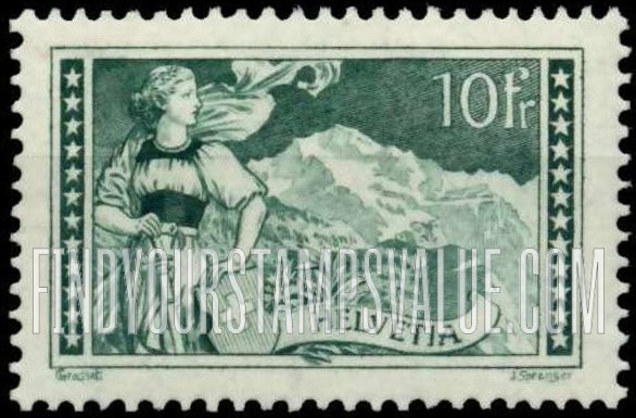 FindYourStampsValue: Federal Administration: The Jungfrau