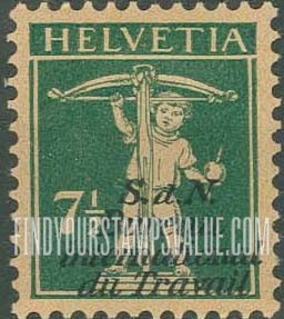 FindYourStampsValue: For The International Labor Bureau: William Tell’s Son