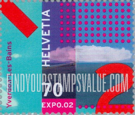 FindYourStampsValue: Federal Administration, Expo.02, Switzerland: “2”