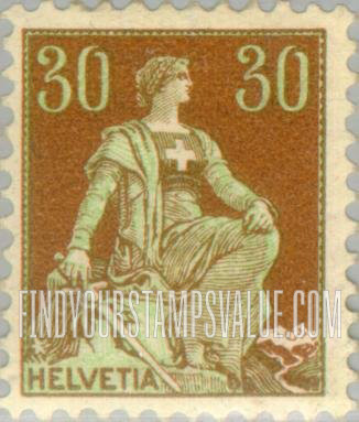 FindYourStampsValue: Federal Administration: Helvetia