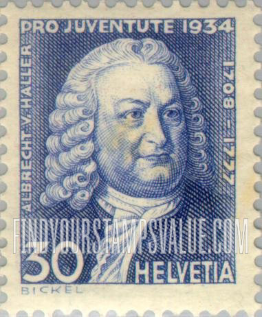 FindYourStampsValue: Semi-Postal: Albrecht von Haller