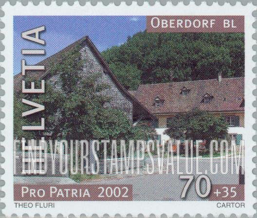 FindYourStampsValue: Semi-Postal, Mills, Location: Oberdorf