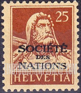 FindYourStampsValue: For The League of Nations: William Tell
