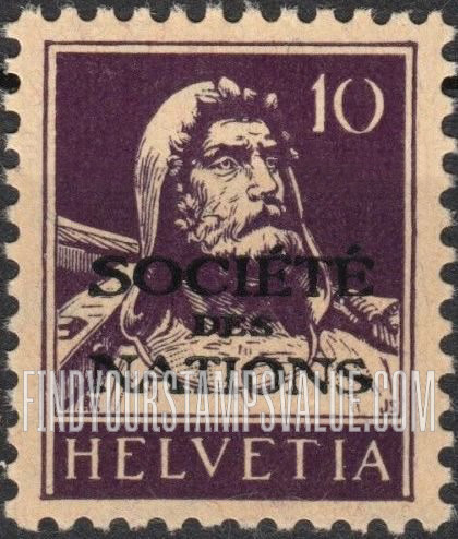 FindYourStampsValue: For The League of Nations: William Tell