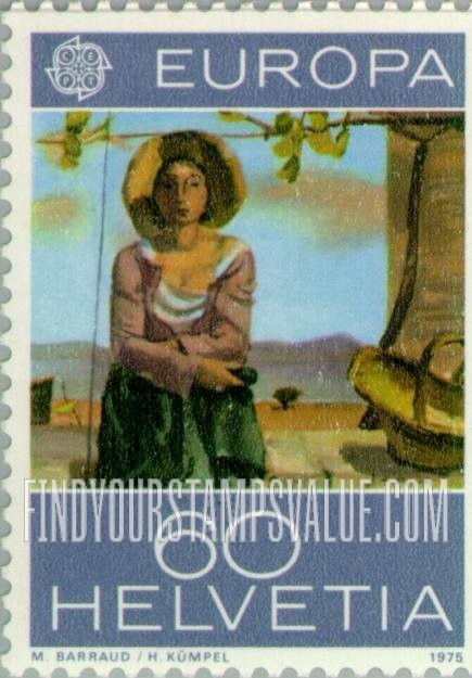 FindYourStampsValue: Federal Administration: Vineyard Worker, by Maurice Barraud