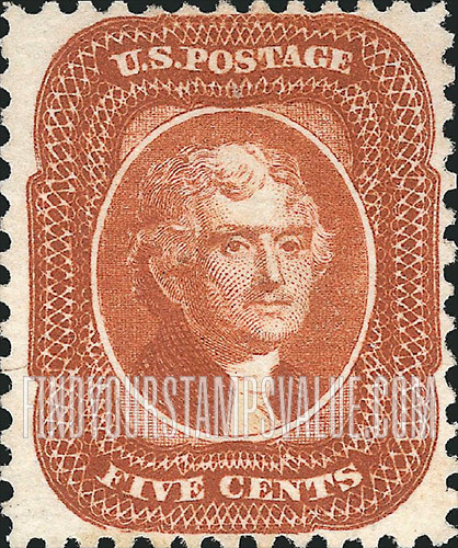 FindYourStampsValue: THOMAS JEFFERSON - Reprint