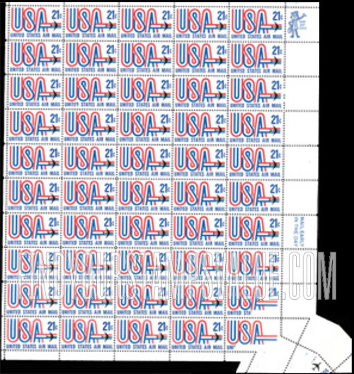 FindYourStampsValue: Air Post: "USA" AND JET - Black Color Missing Error