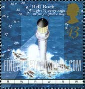 FindYourStampsValue: Great Britain (United Kingdom): Lighthouses - Bell Rock