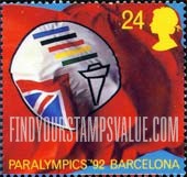 FindYourStampsValue: Great Britain (United Kingdom): Events - Flying Torch Flag of British Paralympic Association