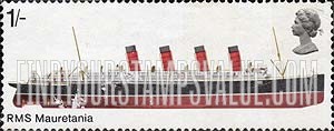 FindYourStampsValue: Great Britain (United Kingdom): British Ships - R.M.S. Mauretania