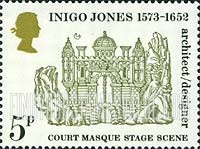 FindYourStampsValue: Great Britain (United Kingdom): 400th Birth Anniversary of Inigo Jones - Stage Scenery for Oberon