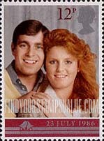 FindYourStampsValue: Great Britain (United Kingdom): Wedding of Prince Andrew and Sarah Ferguson