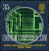 FindYourStampsValue: Great Britain (United Kingdom): Microscopy - Microchip