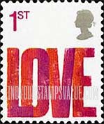 FindYourStampsValue: Great Britain (United Kingdom): Smilers - Love, Self-Adhesive Booklet Stamp