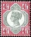 FindYourStampsValue: Great Britain (United Kingdom): Queen Victoria Jubilee Issue - Four Pence Half Penny