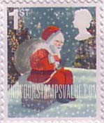 FindYourStampsValue: Great Britain (United Kingdom): Christmas - Santa Claus, Self-Adhesive Stamp