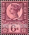 FindYourStampsValue: Great Britain (United Kingdom): Queen Victoria Jubilee Issue - Six Pence