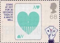 FindYourStampsValue: Great Britain (United Kingdom): Magic Tricks - Ace of Hearts