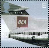 FindYourStampsValue: Great Britain (United Kingdom): Jet Aircraft - Trident, 1964