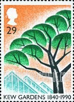 FindYourStampsValue: Great Britain (United Kingdom): Kew Gardens, 150th Anniversary - Stone Pine
