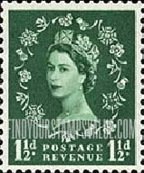 FindYourStampsValue: Great Britain (United Kingdom): Queen Elizabeth, booklet stamp