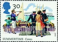 FindYourStampsValue: Great Britain (United Kingdom): Summertime Events - Yachts on Solent during Cowes Week