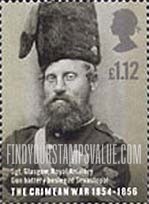 FindYourStampsValue: Great Britain (United Kingdom): Crimean War, 150th Anniversary - Sergeant Robert Glasgow