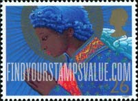 FindYourStampsValue: Great Britain (United Kingdom): Christmas Angels - Angel praying