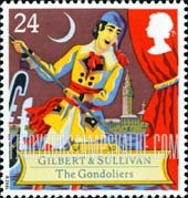 FindYourStampsValue: Great Britain (United Kingdom): Scenes from Comic Operas - The Gondoliers
